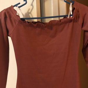 Off shoulder mini dress